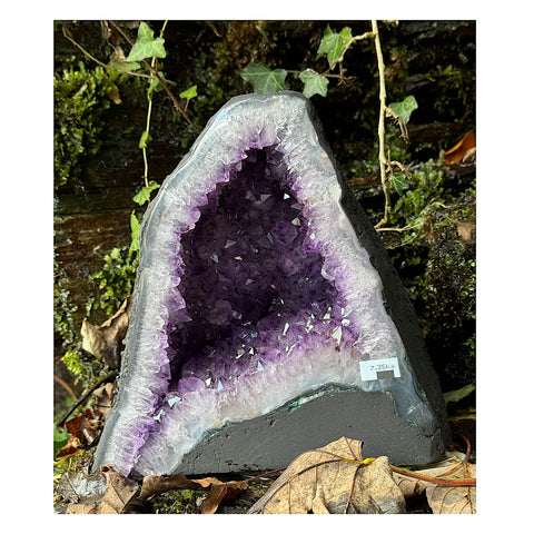 Beautiful Uruguayan Amethyst Cathedral / Church Geode - 9" High