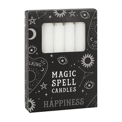 White Spell Candles for Happiness