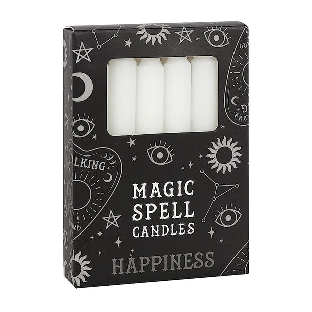 White Spell Candles for Happiness