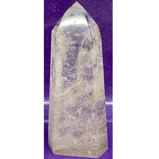 X Large Rainbow Filled Clear Quartz Generator