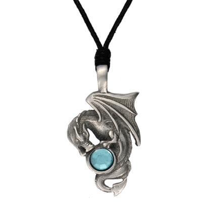 Pewter Dragon Necklace 49
