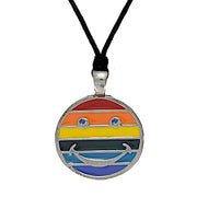 LGBTQ Rainbow Smiley Necklace
