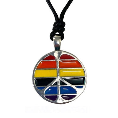 LGBTQ Rainbow Peace Necklace