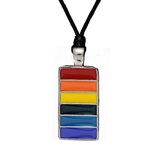 LGBTQ Rainbow BTag Necklace