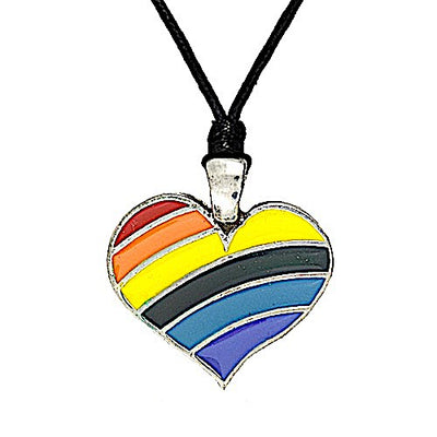 LGBTQ Rainbow Heart Necklace