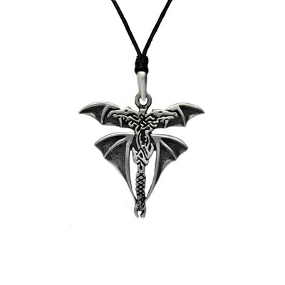 Pewter Dragon Necklace 40