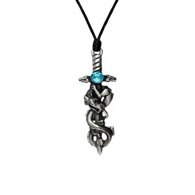 Pewter Dragon Necklace 2