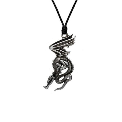 Pewter Dragon Necklace 3