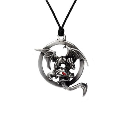 Pewter Dragon Necklace 5