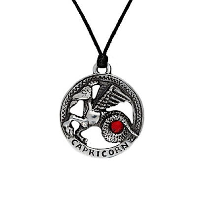 Pewter Capricorn Necklace