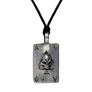 Ace High Pewter Necklace