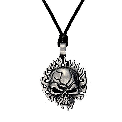 Fire Starter Pewter Necklace